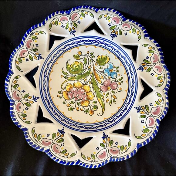 Mid-20th-Century French Provençal Plate Handmade Hand Painted By Gonfer 12” - Picture 4 of 5